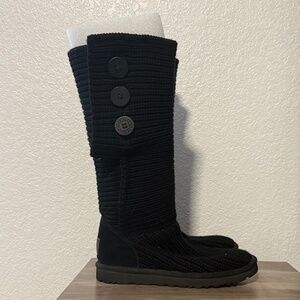 UGG Australia Black Knit Boots